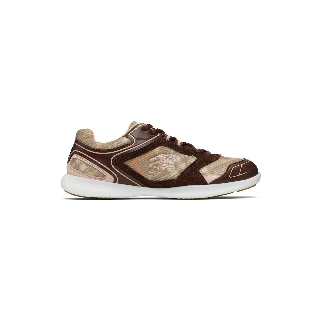 Burberry Matrix Sports Sneakers Check Beige Burgundy (8111828)