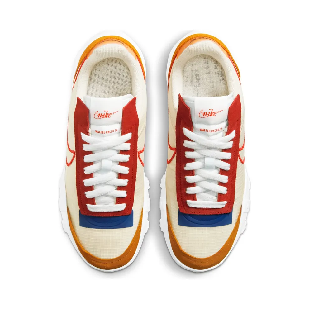 Nike Waffle Racer 2X Creamy Brown Red (CK6647-800)