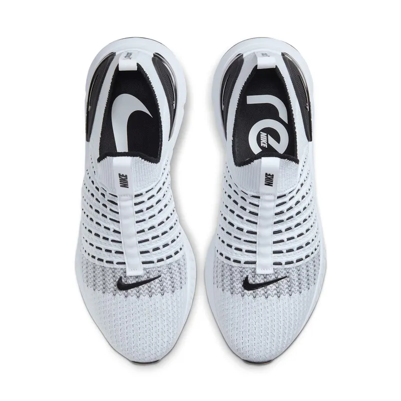 Nike React Phantom Run Flyknit 2 White Black White/White-Black-Pure-Platinum (CJ0277-100)