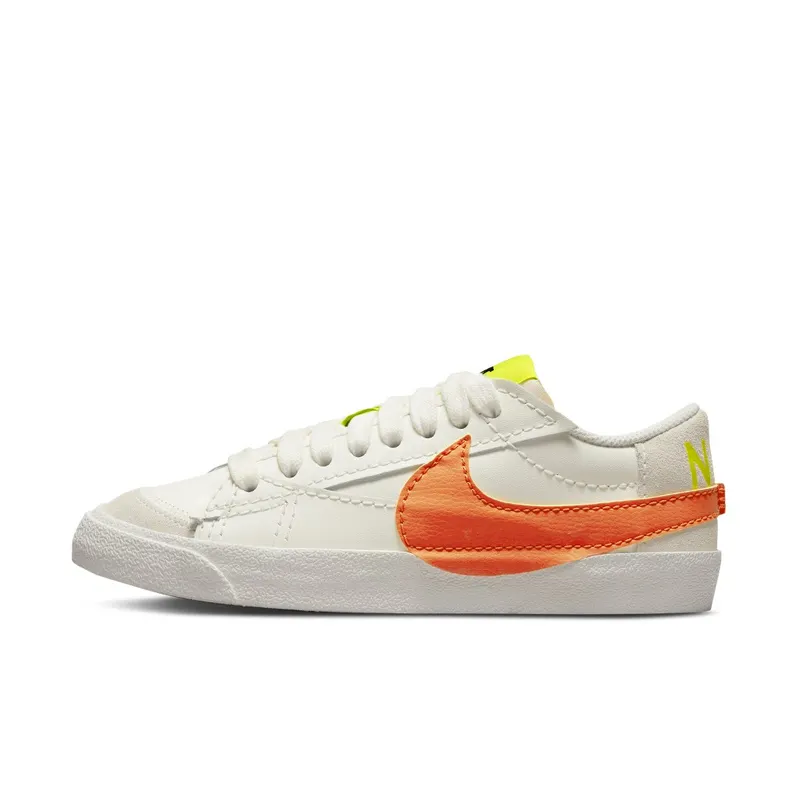 Nike Blazer Low ’77 Jumboen Grey – “White / Volt Orange / Yellow” (DQ1470-103)