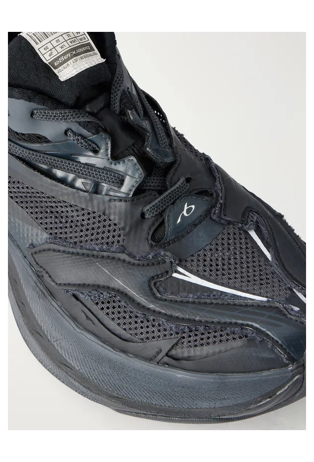 Balenciaga Jet Rubber Sneakers Black (872642WMRTN) (5)