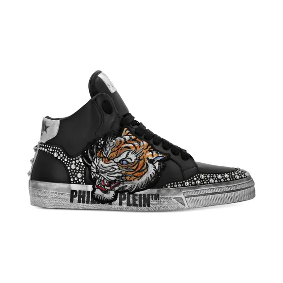 Philipp Plein Retrokickz Tiger “Black” (SAESUSC0728PLE005N)