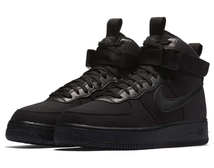Nike Air Force 1 High ’07 Canvas Black Black Anthracite (AH6768-001)