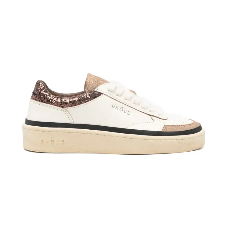 GHŌUD Pads sneakers met vlakken met glitters – Beige (PBLWIU01)