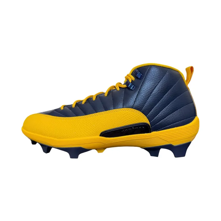 Air Jordan 12 Savage 3 PE Cleats “University of Michigan” (FJ6219-407)