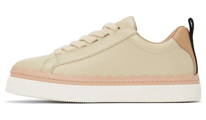 Chloé Taupe Lauren Sneakers (CHC21A108U1) (3)