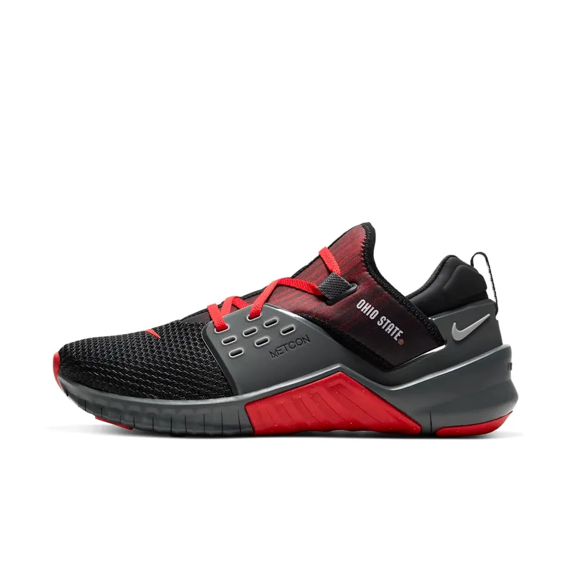 Nike Free X Metcon 2 Ohio State Black/Iron Grey-Pewter Grey-University Red (CQ8646-001)