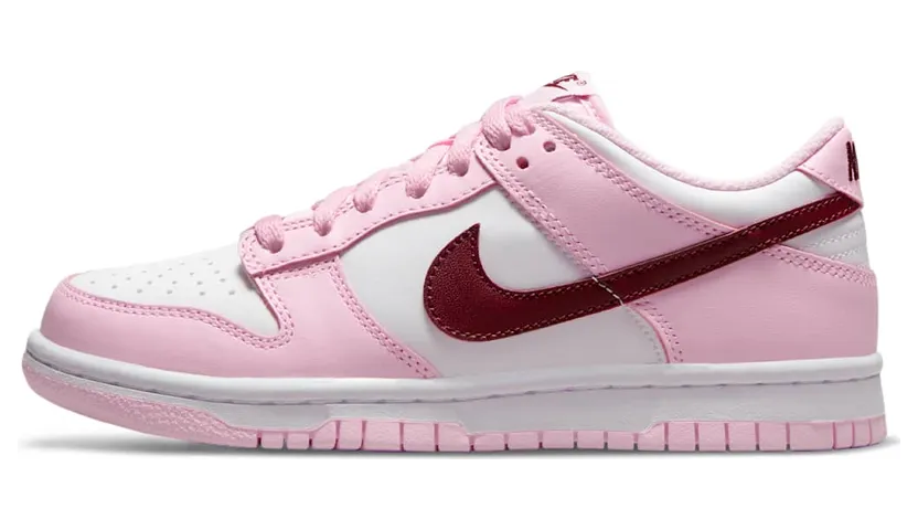 Nike Dunk Low Pink Red White (PS) GS (CW1590-601)