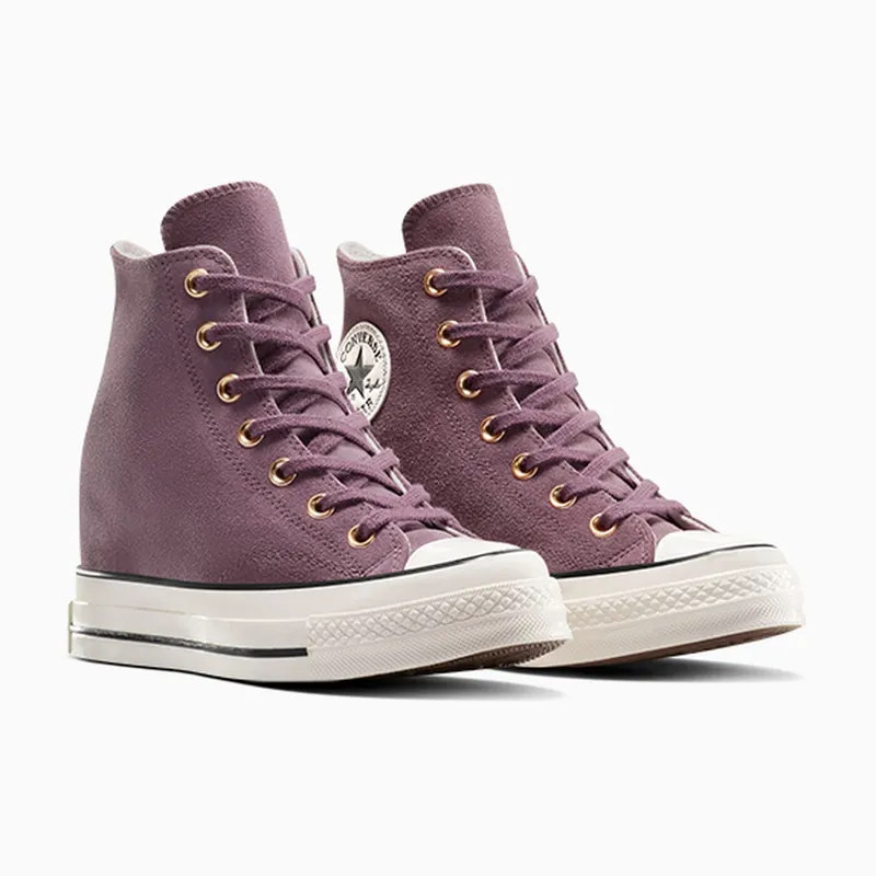Converse Chuck 70 Wedge Platform Suede Trail Mixed/Egret/Black (A13834C)