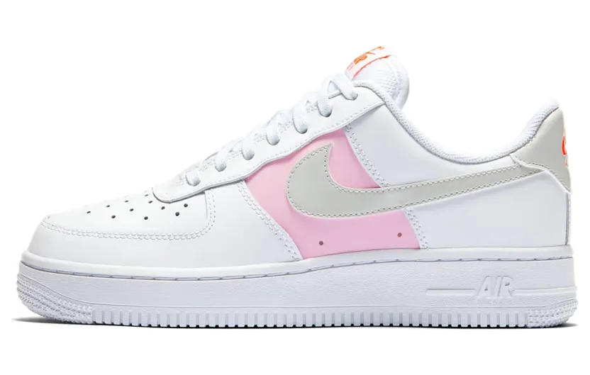 Nike Air Force 1 ’07 SE Premium ‘White Pink Foam’ White/Pink Foam/Total Orange (CZ0369-100)