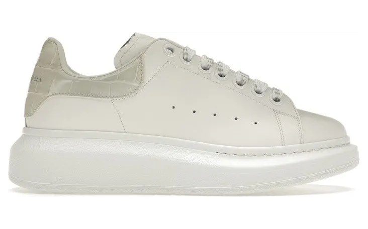 Alexander McQueen Oversized White Croc (718233WICG68959)