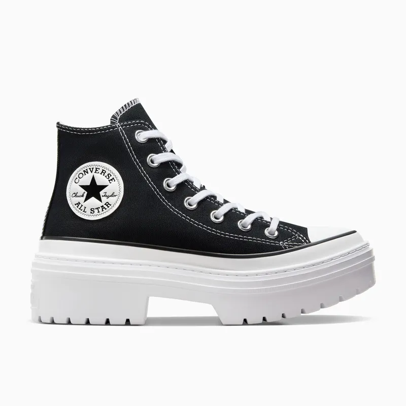 Converse Chuck Taylor All Star Lugged Heel Platform Black/White/Egret (A08258C)