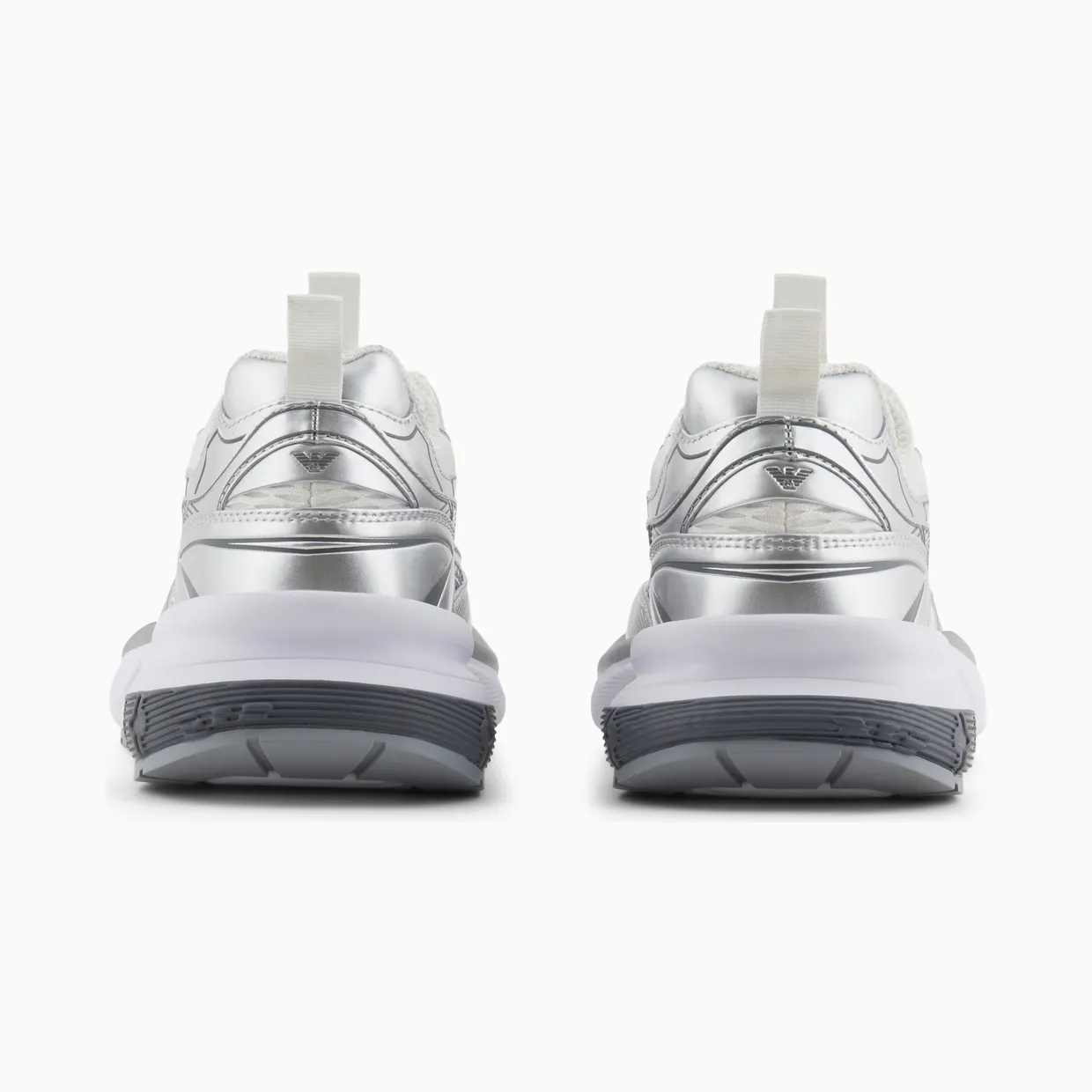 Armani Sneakers With Laminated Details And Signature Logo (X3X238-XR388-00520) (4)