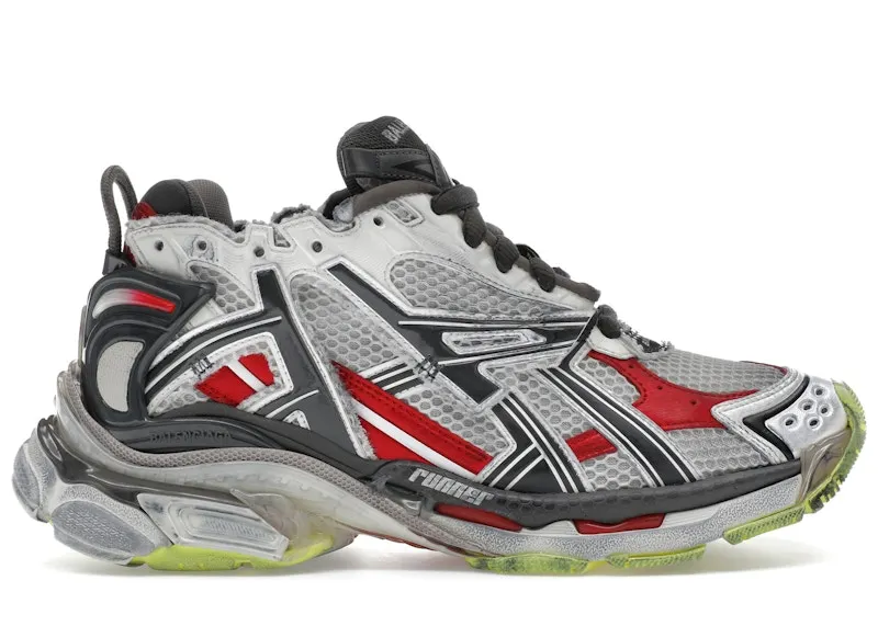 Balenciaga Runner Black White Red Neon Yellow (677403W3RB69167)