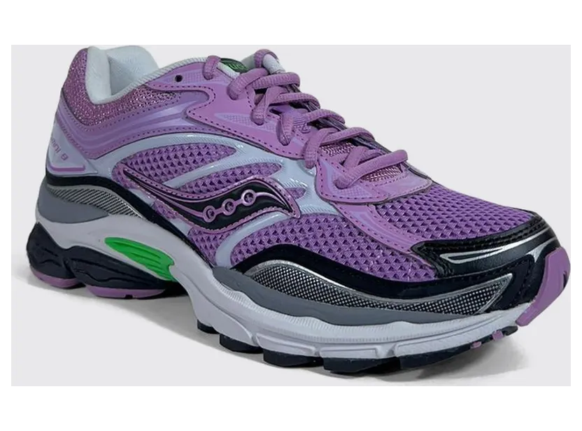 Saucony ProGrid Omni 9 Technical Mesh Sneakers with Serrated Rubber Sole Smoke Grey (S7099994)
