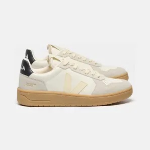 Veja V-82 O. T. Leather Low-Top Sneakers with Sustainable Sole Yellow Cream (VE3320942)