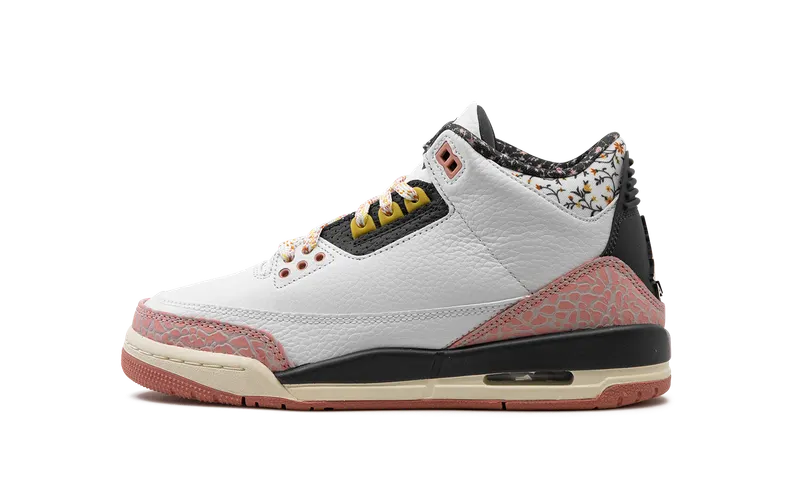 Air Jordan 3 GS “White/Red Stardust” (441140-100)