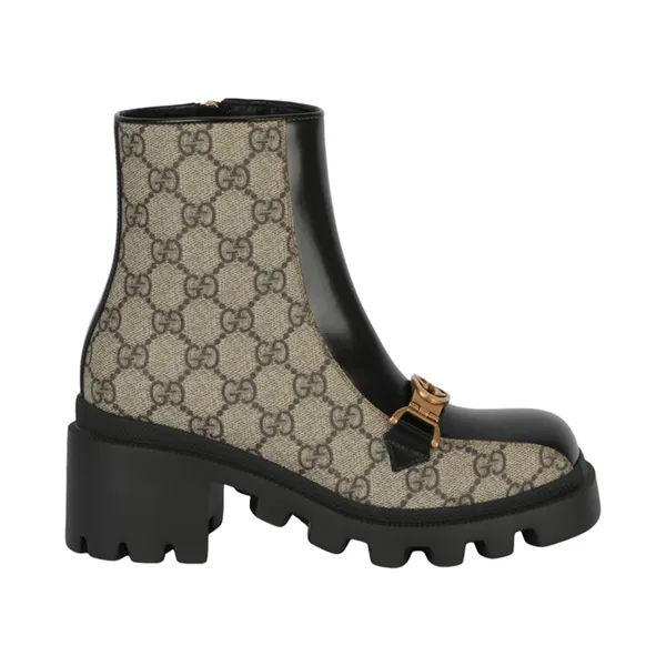 Gucci GG Supreme Ankle Boots Dark Beige (670412-2OQ50-9763)