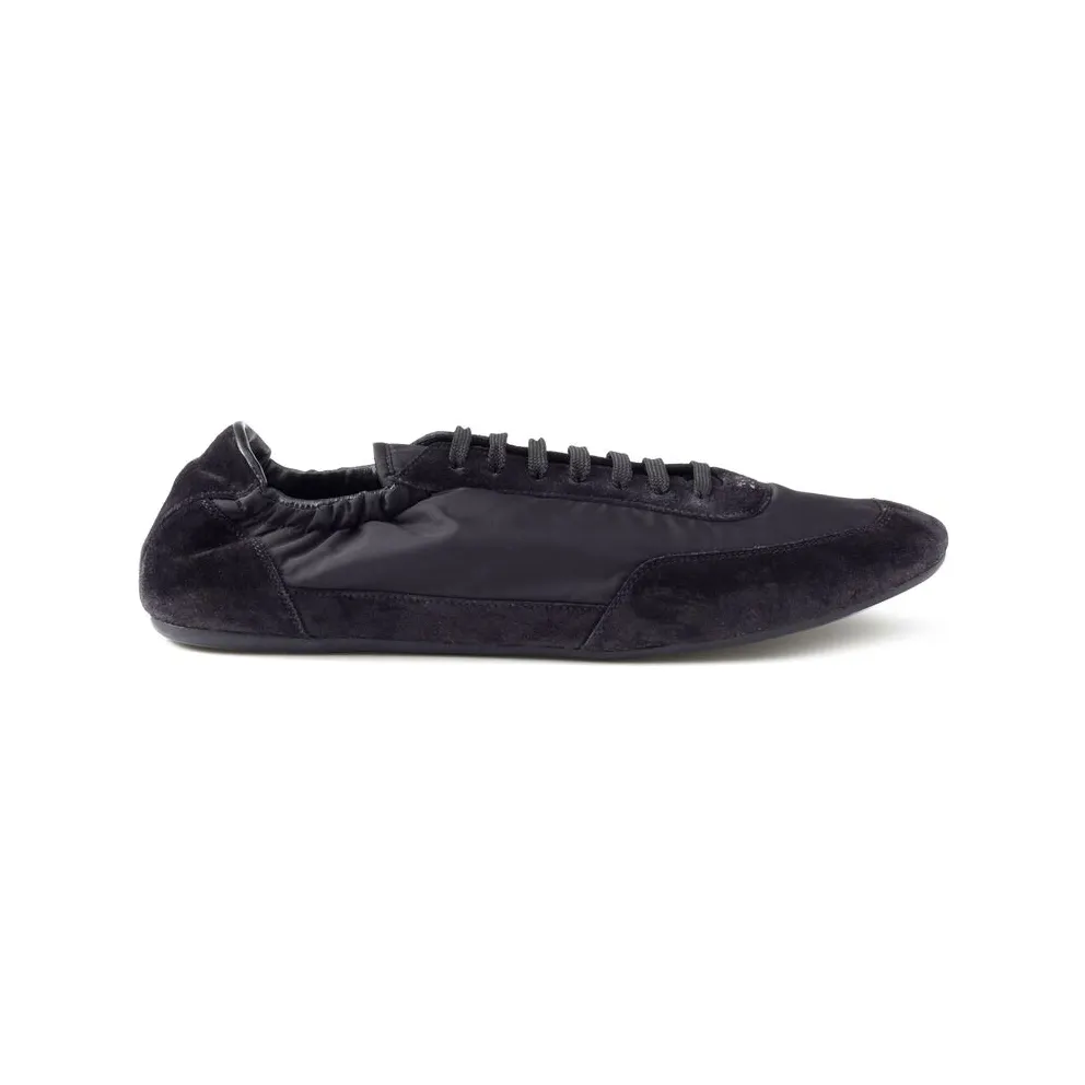 Prada Collapse Re-nylon and Suede Elasticized “Black” (2EG479 F G001 D7C F0002)