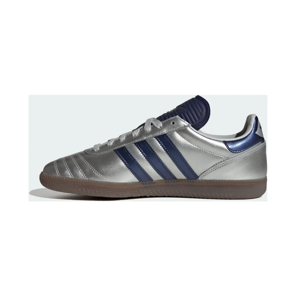 Adidas SAMBA JP Silver Metallic / Dark Blue / Gum (JR2181)