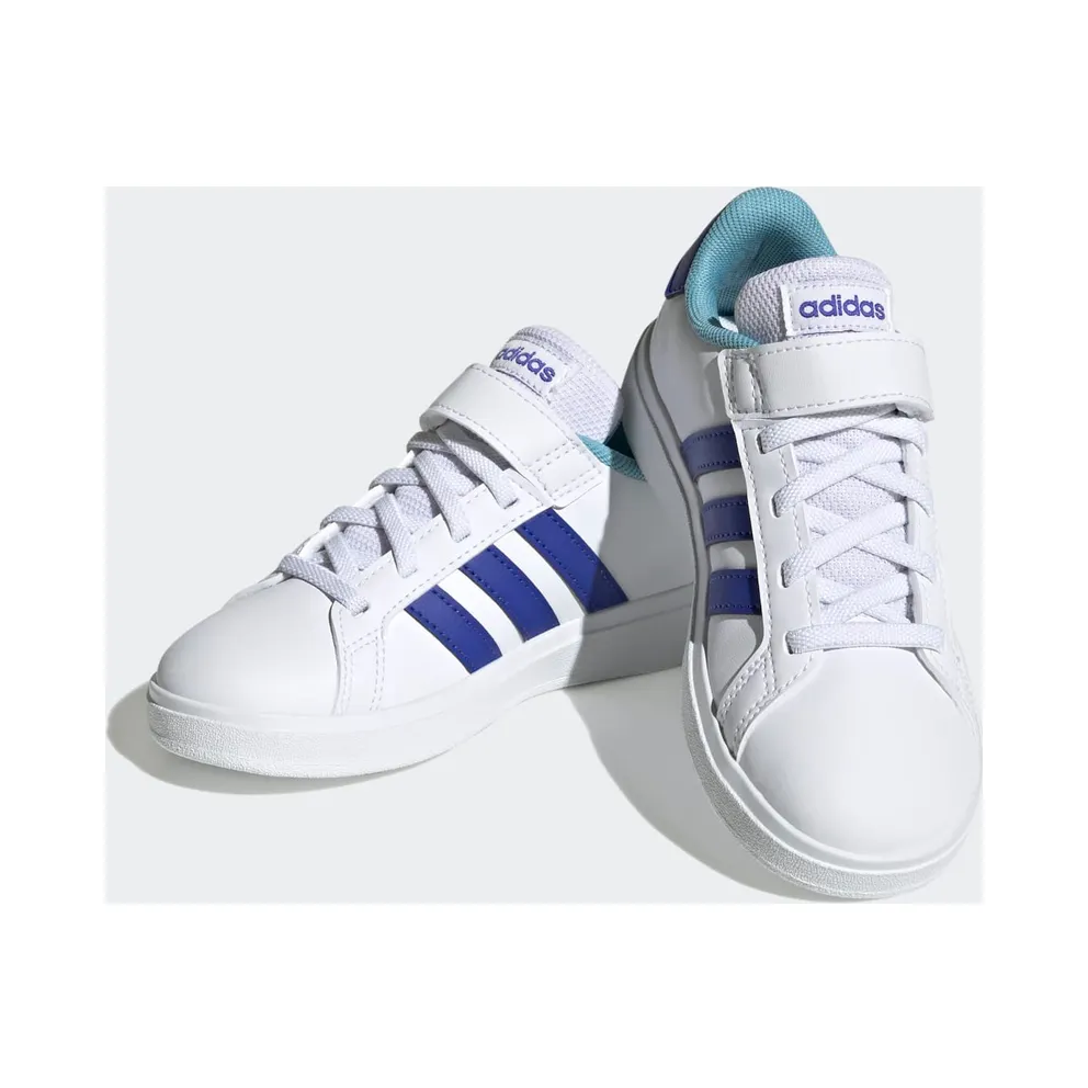 adidas Grand Court 2.0 Shoes Kids “Cloud White / Lucid Blue / Preloved Blue” (HP8915)