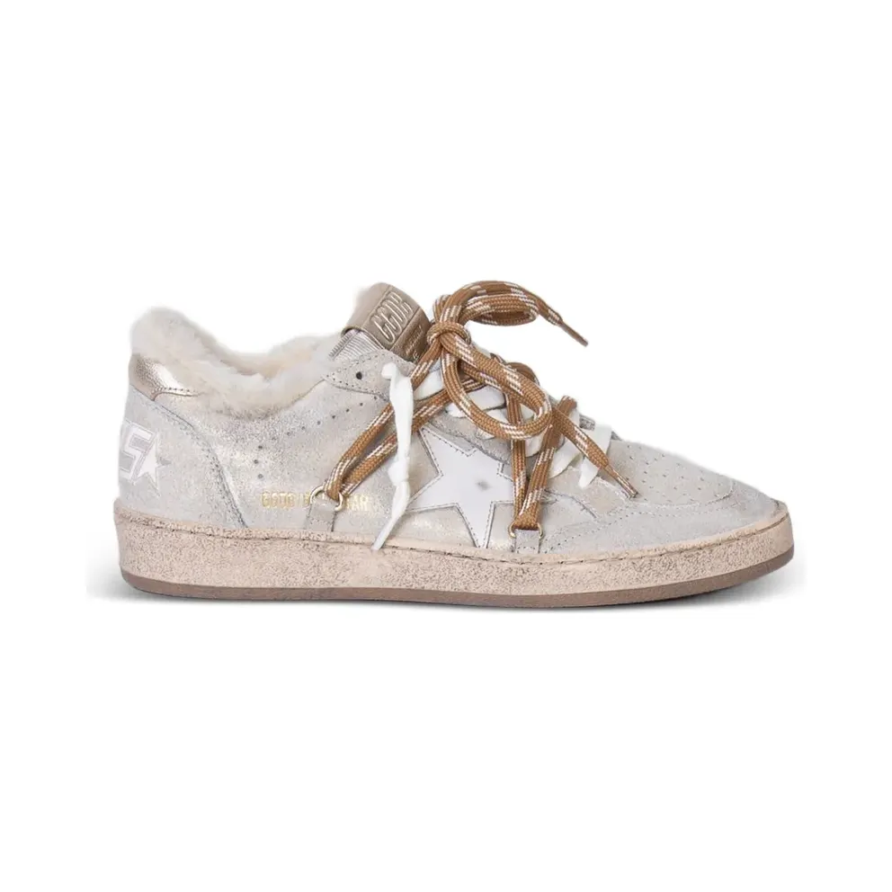 Golden Goose Ball Star glanzende – Beige (GWF00117F008063)