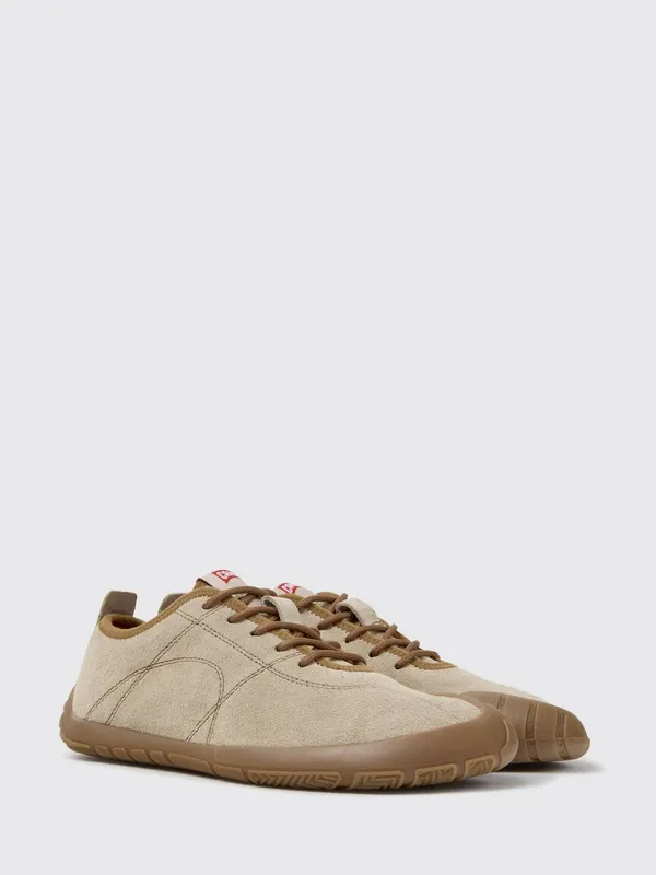 Camper Peu Path+ Low Top in Leather and Suede from Recycled Materials Beige (K201943-006PEUPATH+0)