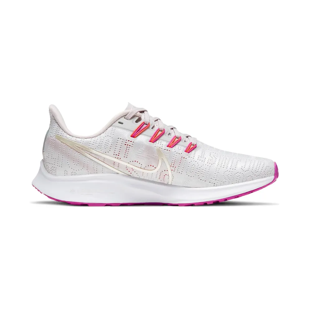 Nike Air Zoom Pegasus 36 Premium Vast Grey (W) Vast Grey/Platinum Violet/Fire Pink (BQ5403-004)