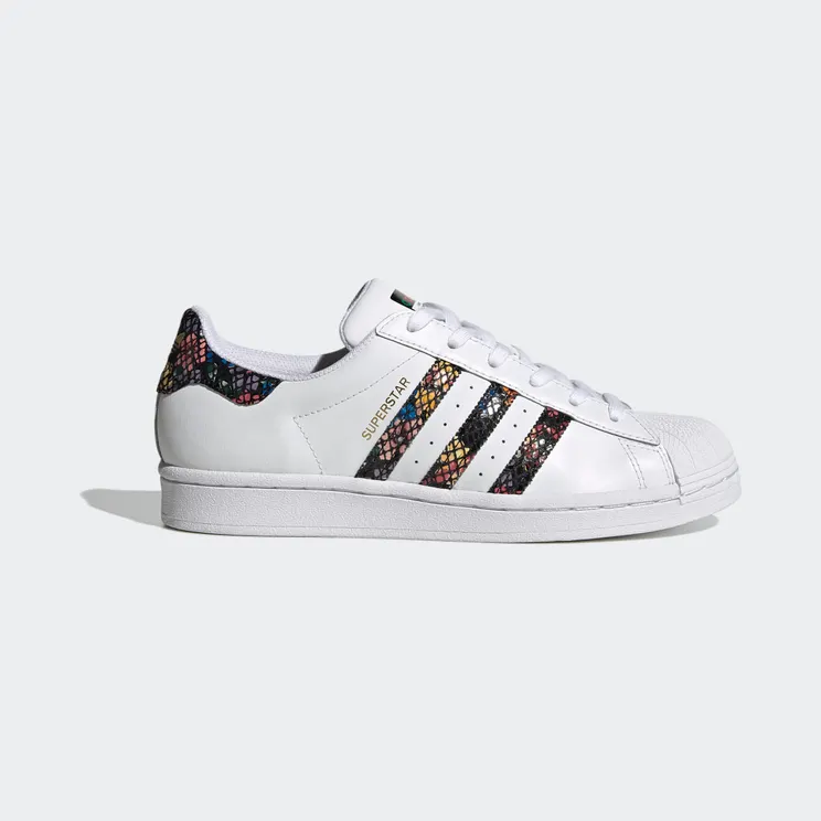 Adidas Superstar ‘Floral Twist Stripes’ Cloud White/Core Black/Red (FW3692)