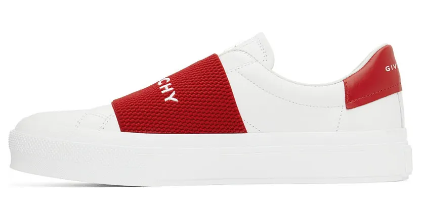 Givenchy White & Red City Sport Low-Top Sneakers (BH005XH19R112) (3)