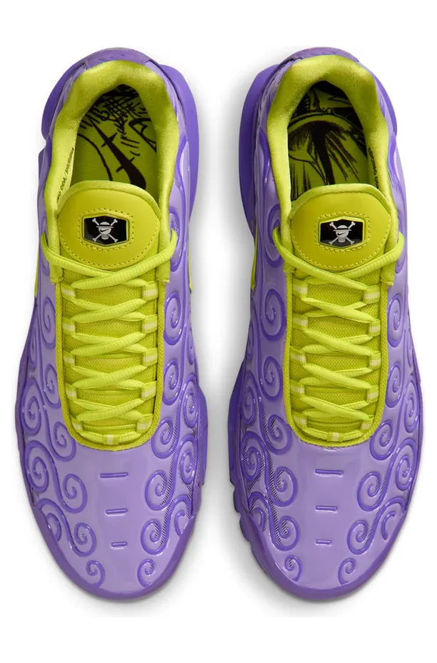 One Piece x Nike Air Max Plus “Gomu Gomu”: paarse TN met een Devil Fruit-patroon (4)
