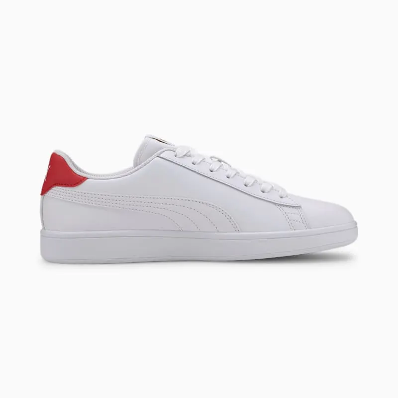 Puma Smash v2 leren Red/White/Gold (36521517)