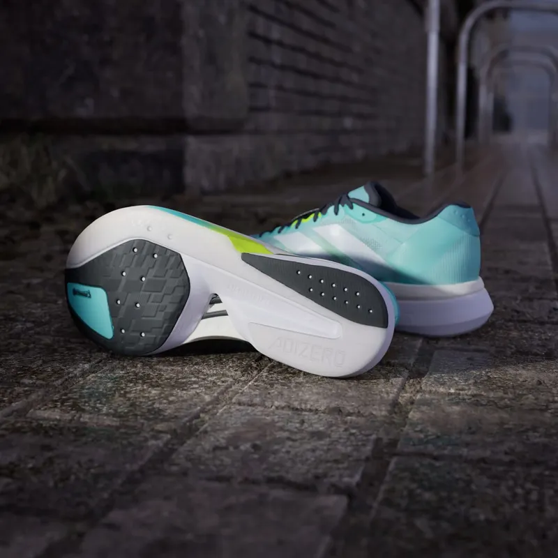 Adidas Adizero Boston 13 Shoes Flash Aqua / Cloud White / Lucid Lemon (JS4945)