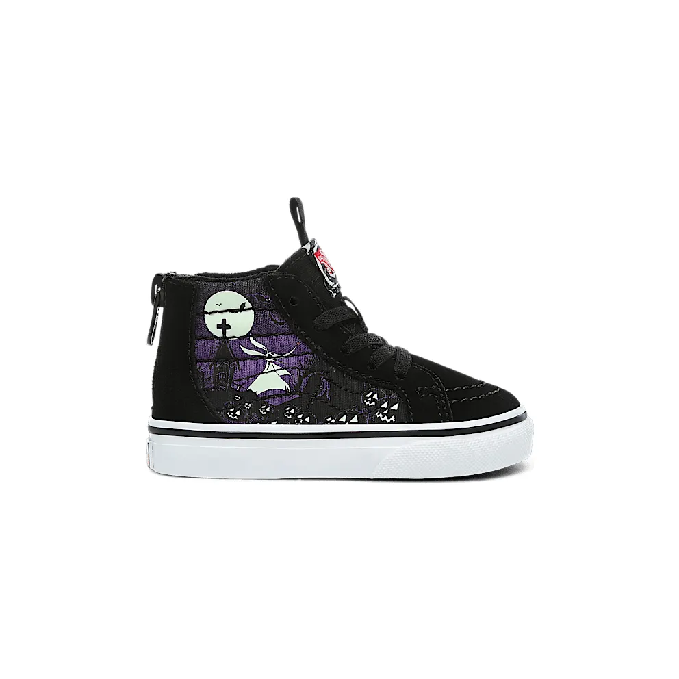 VANS Disney X Vans Sk8-hi Zip Shoes for Toddlers (Black)