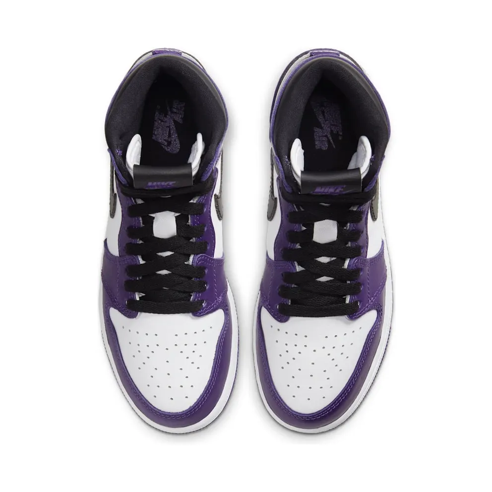 Air Jordan 1 Retro High Court Purple White (GS) (575441-500)
