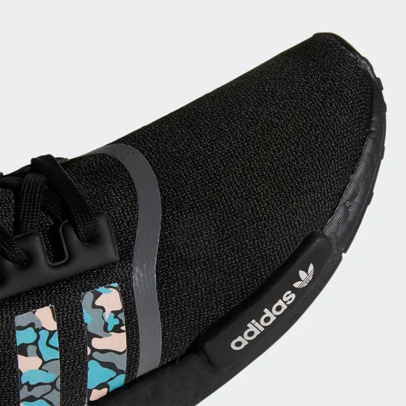 adidas NMD_R1 Core Black / Hi-Res Aqua / Glow Pink (FV3853)