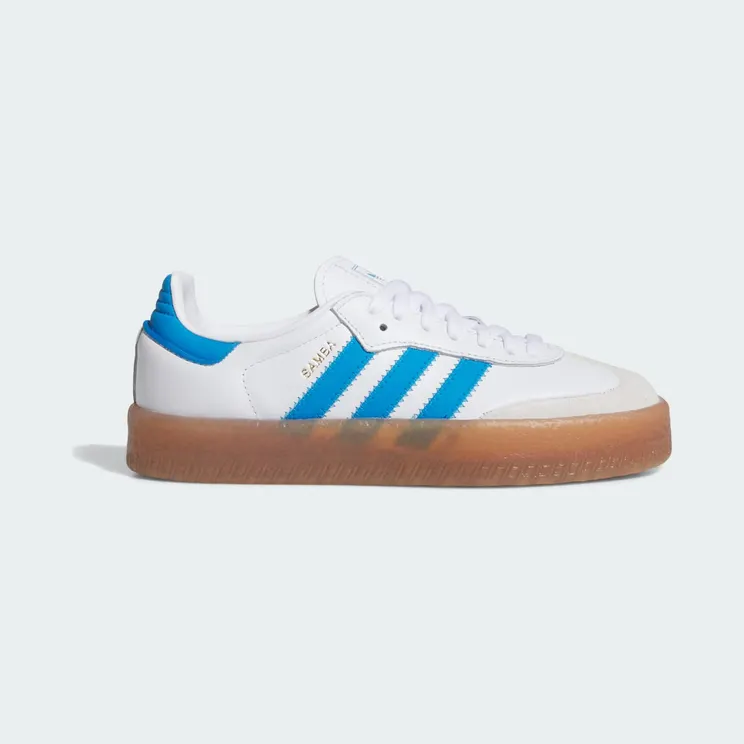 Adidas Sambae GS “Cloud White Bright Blue Gold Metallic” (JQ1236)