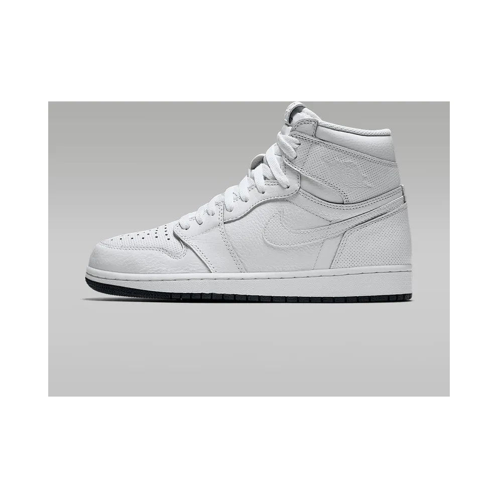 Jordan 1 Retro White Perforated White/Black-White (555088-100)