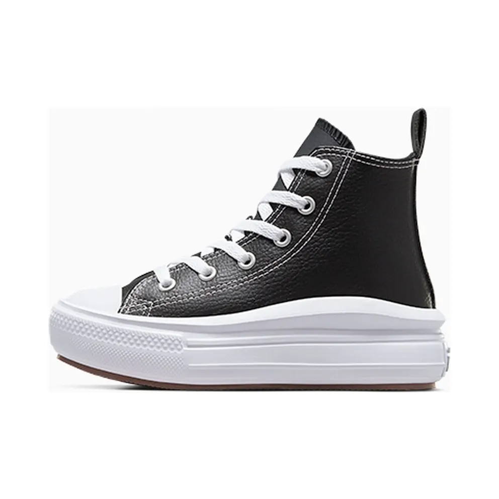 Converse Chuck Taylor All Star Move Platform Leather Black/Black/White (A02067C)