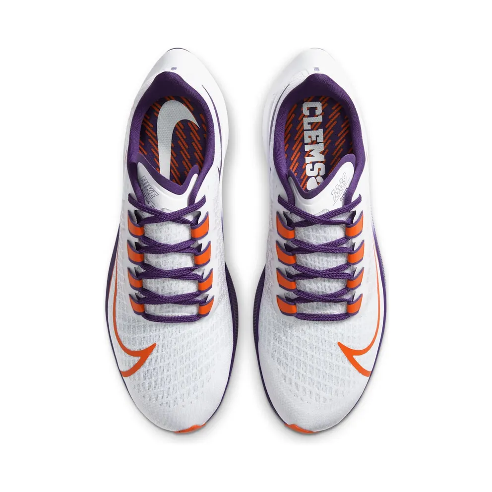 Nike Air Zoom Pegasus 37 Clemson White/Pure Platinum-New Orchid-University Orange (CZ5378-100)