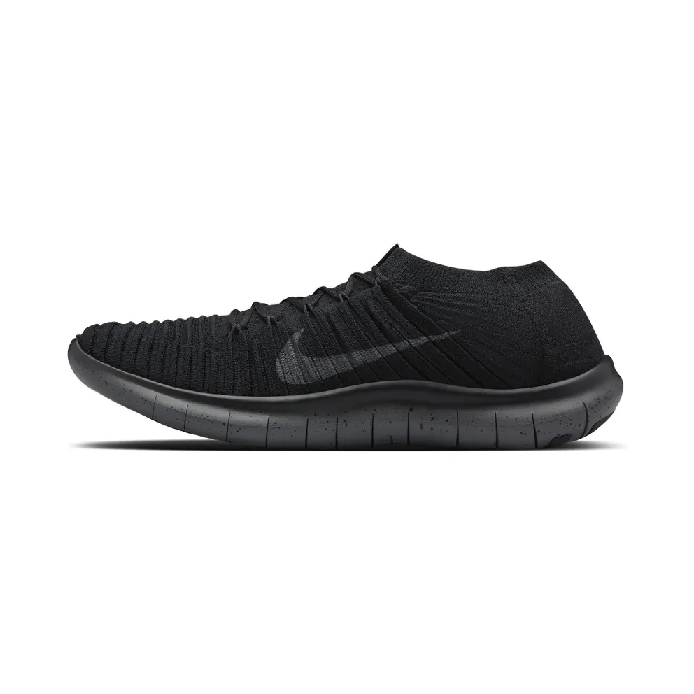 Nike Free RN Motion Flyknit Black Dark Grey Black/Dark Grey-Volt (847659-007)