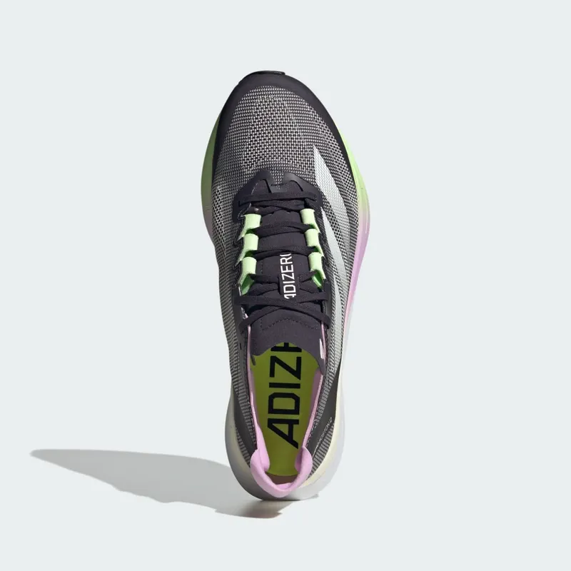 adidas Adizero Boston 12 Aurora Black / Zero Metalic / Green Spark (IG3319)