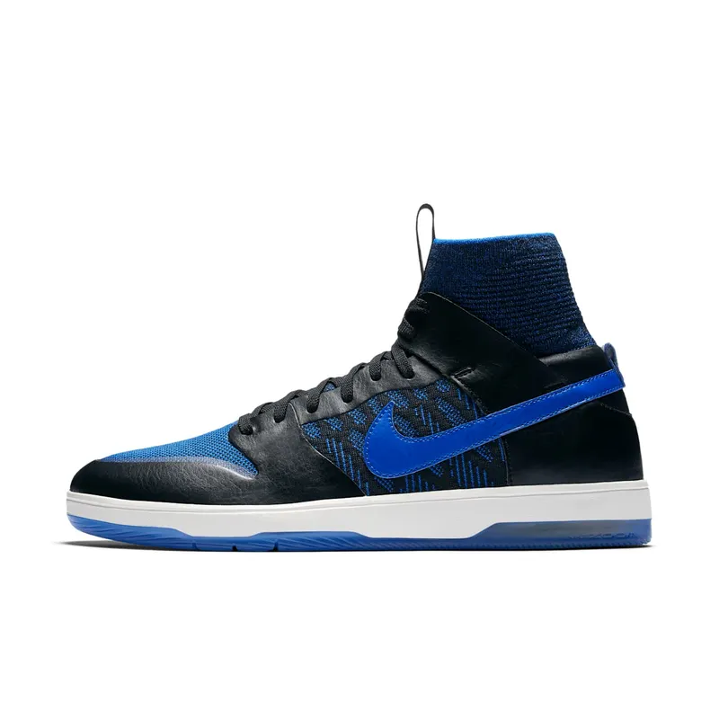Nike SB Dunk High Elite Flyknit Terpening Black/Racer Blue-Sail-Sonic Yellow (918287-041)