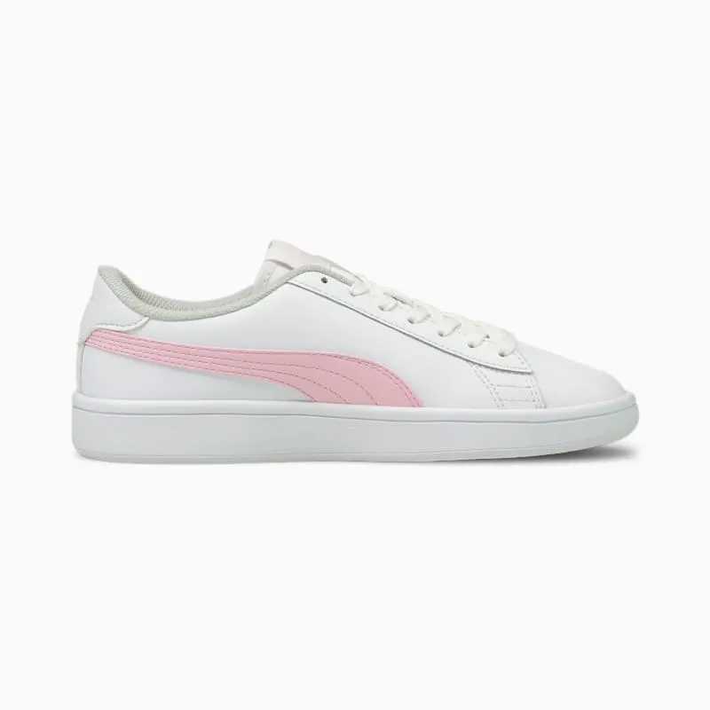 PUMA Smash V2 Youth White/Pink Lady (365170-28)