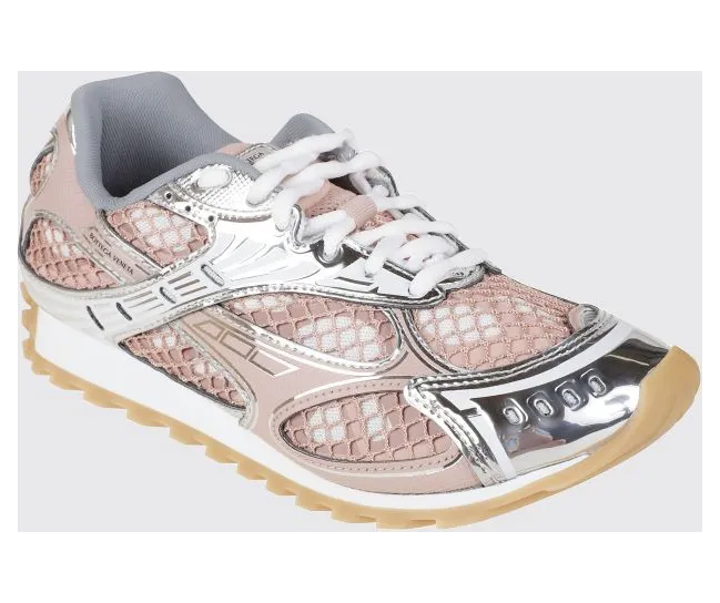 Bottega Veneta Orbit Technical Mesh Sneakers in a Bicolor Design White 1 (755915V2X409038)