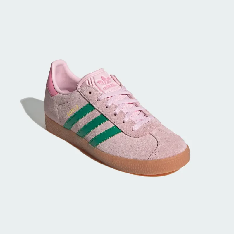 Adidas Gazelle Kids Clear Pink / Court Green / Bliss Pink (JP7128)