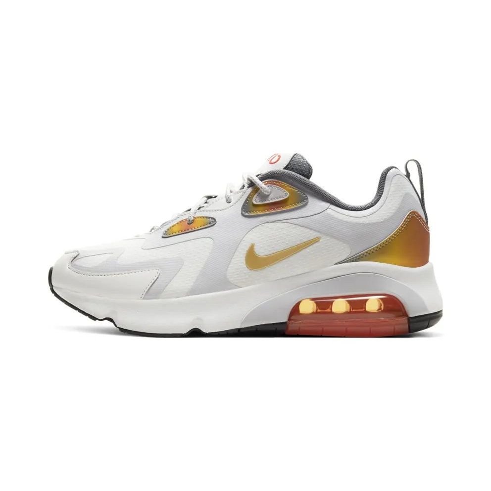 Nike Air Max 200 SE Summit White Summit White/Magma Orange/Smoke Grey (AT8507-100)