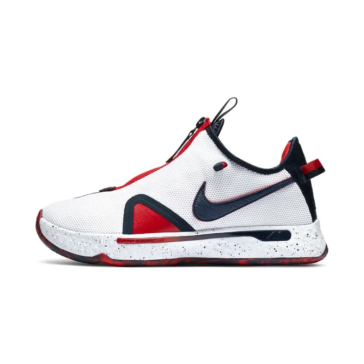 Nike PG 4 ‘USA’ “White / University Red / Obsidian” (CD5079-101)