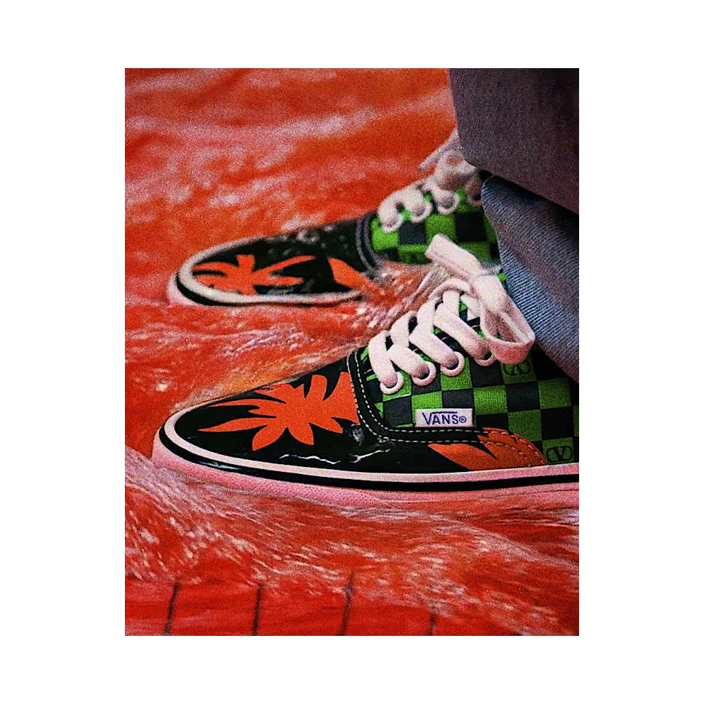 Vans Authentic Valentino Garavani Checkerboard Tropical Leaves (VN000Z9AN5B)
