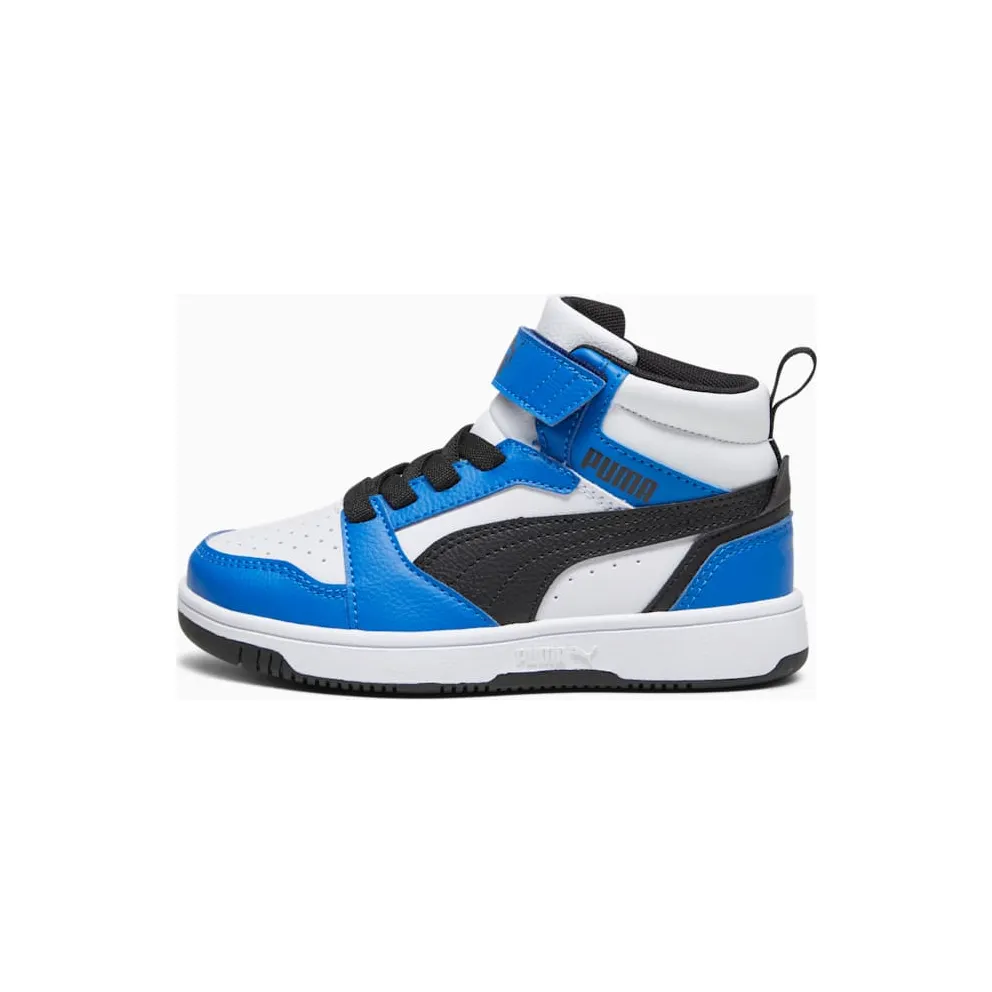 Puma Rebound V6 Mid White/Blue/Black (393832-06)